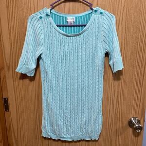 Motherhood Maternity Lightweight Cable Knit Sweater Women's Size Small